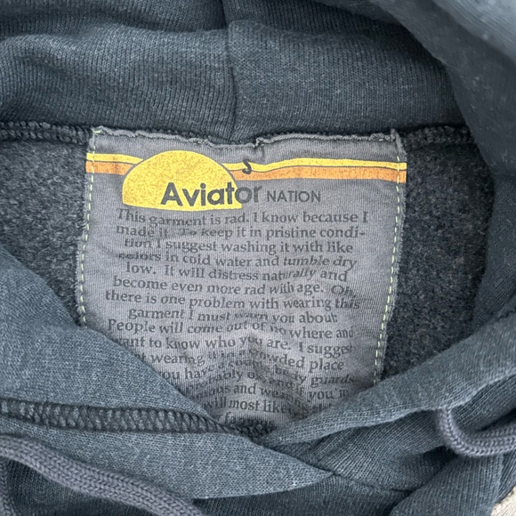Aviator Nation Navy and Gray Hoodie - Picture 5 of 5